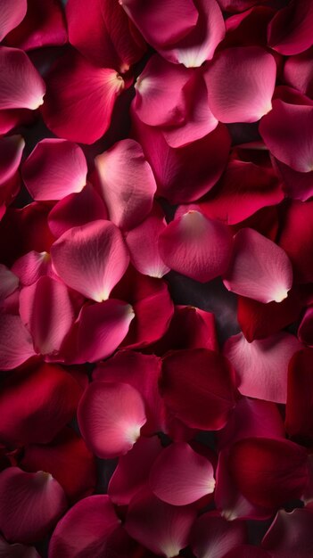 A close up of pink petals with the word love on it