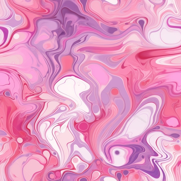 A close up of a pink and purple marble pattern with a white background generative ai