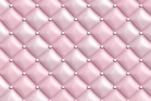 A close up of a pink quilted background with buttons generative ai