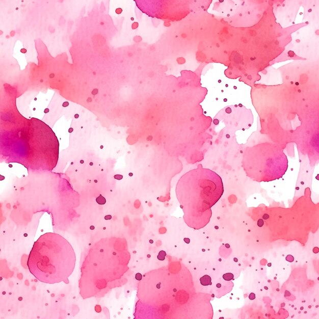 A close up of a pink and red watercolor background with dots generative ai