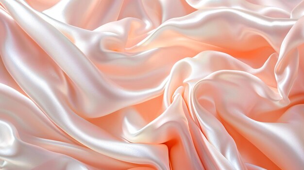 a close up of a pink silk fabric with a very soft feel generative ai