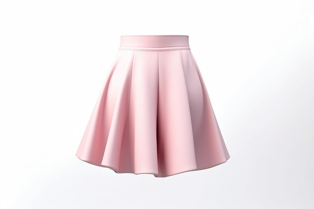 a close up of a pink skirt hanging from a clothes rack generative ai