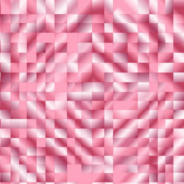 Близкий взгляд на розовый и белый квадратный фон генеративный ai