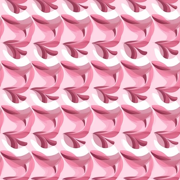 a close up of a pink and white pattern with a heart generative ai
