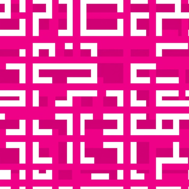A close up of a pink and white pattern with squares generative ai