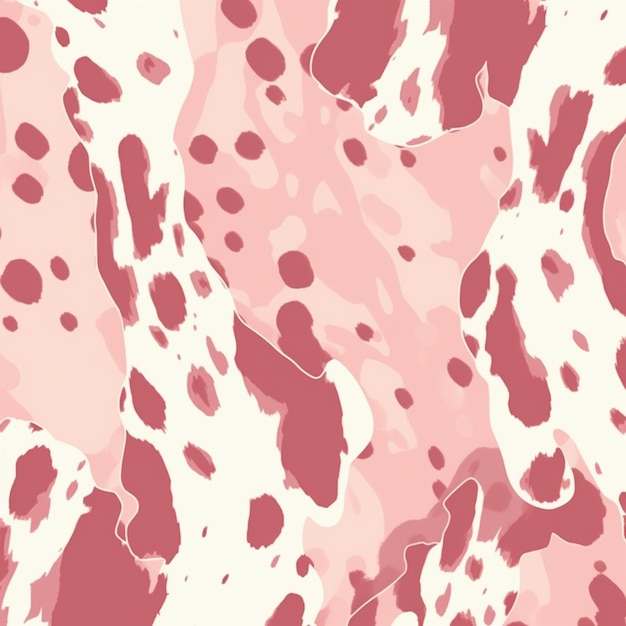 Photo a close up of a pink and white spotted animal print generative ai
