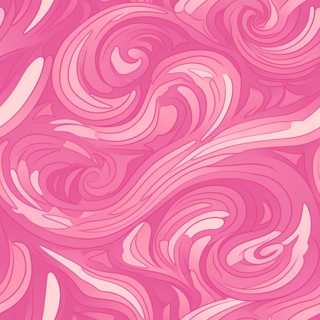 A close up of a pink and white swirly pattern generative ai