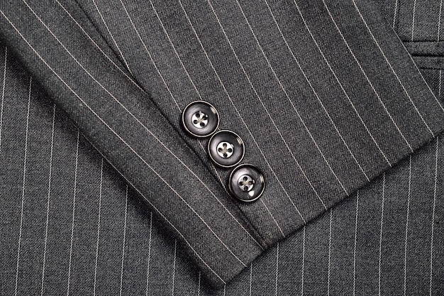 Close up of Pinstripe Suit