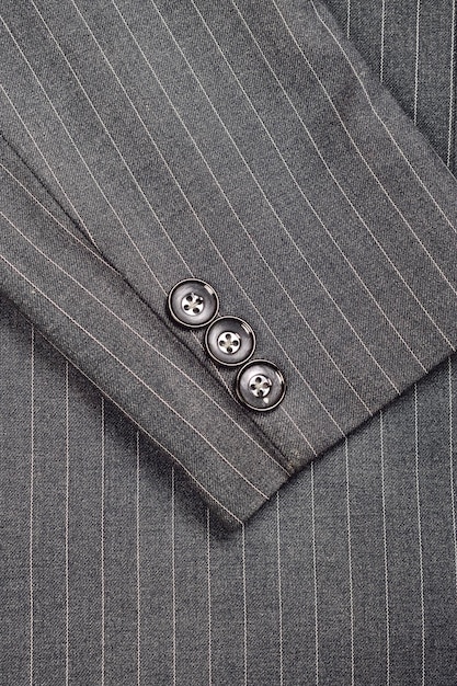 Close up of Pinstripe Suit