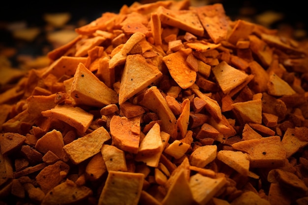 Close Up of Pizza Oven Wood Chips