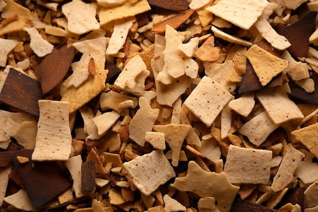 Photo close up of pizza oven wood chips
