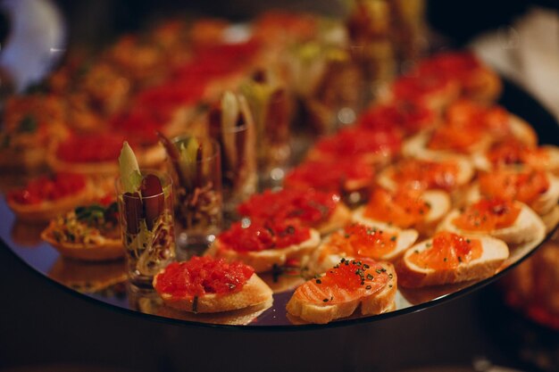 Close-up of pizza in plate on table