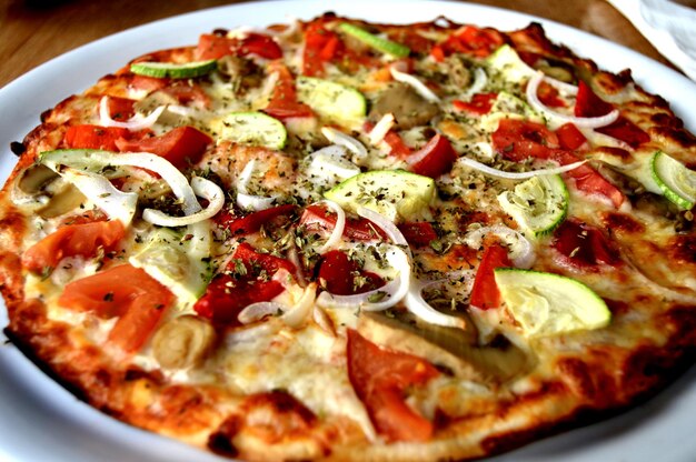 Close-up of pizza