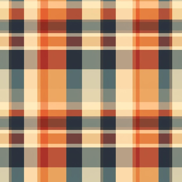 a close up of a plaid pattern with a red generative ai