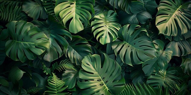 Photo a close up of a plant with green leaves and a light shining through the leaves