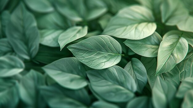 Photo a close up of a plant with green leaves