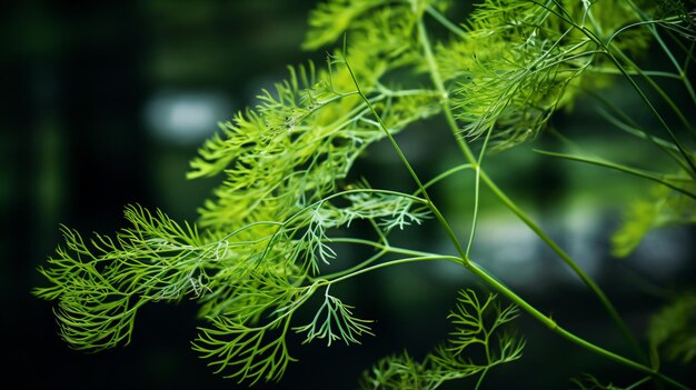 緑の葉を持つ植物の接写