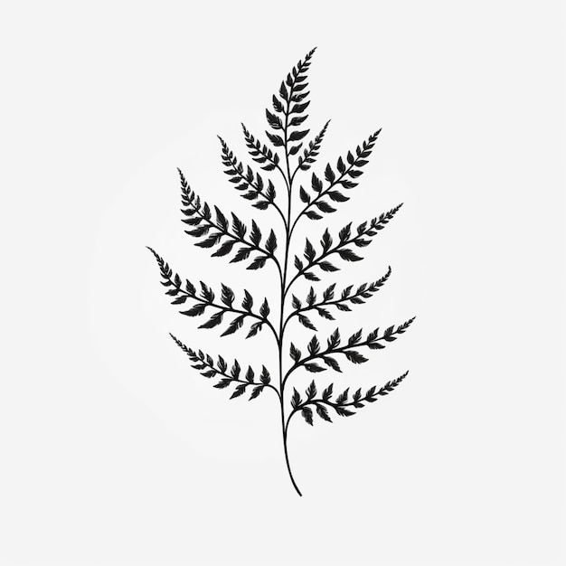 A close up of a plant with leaves on a white background generative ai