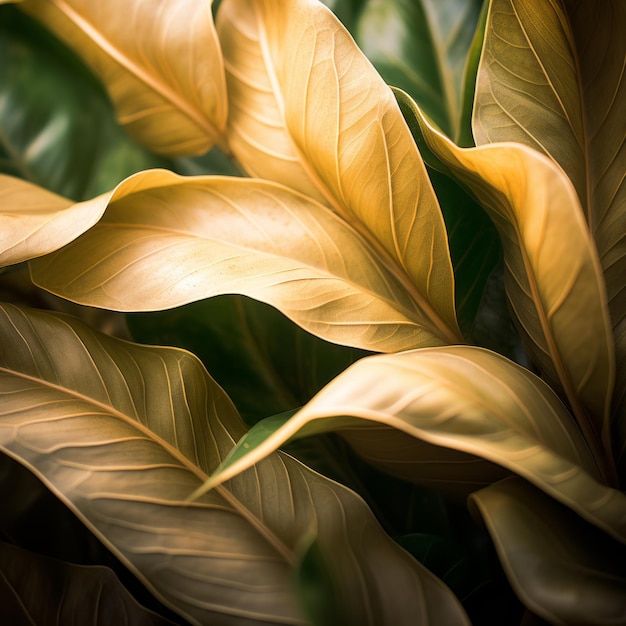 a close up of a plant with a lot of green leaves