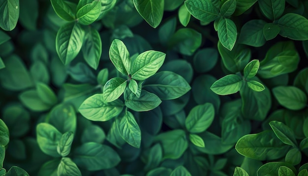 緑の葉がたくさんある植物のクローズアップ