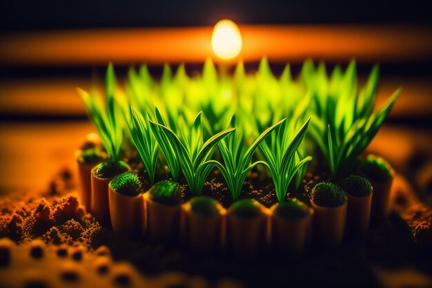 その上に草という言葉が付いた植物の接写