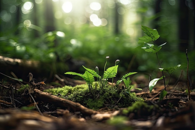 A close up of plants