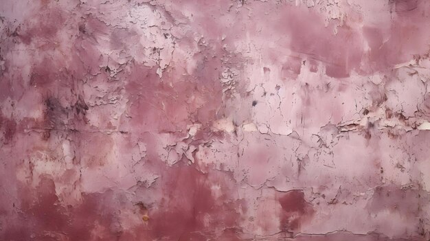 Close Up of a plaster Wall in burgundy Colors