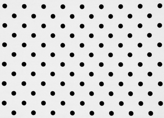 Foto close-up di polka dots su sfondo bianco