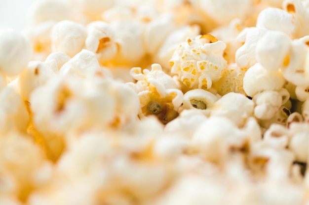 close up of popcorn