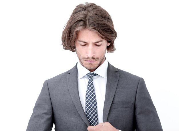 Close up portrait of an attractive young businessman smiling