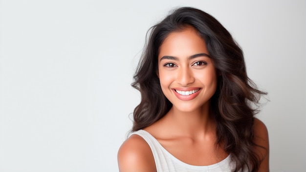 close up portrait of beautiful young woman