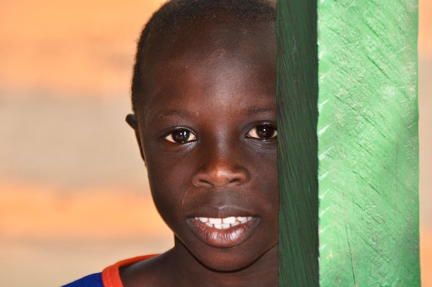 Photo close-up portrait of boy