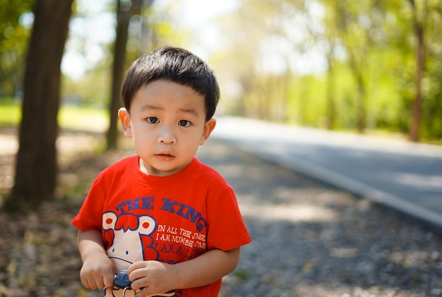 Close-up portrait of a boy
