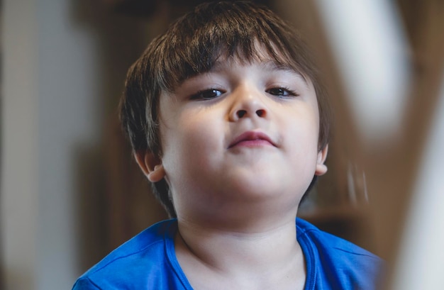 Photo close-up portrait of boy