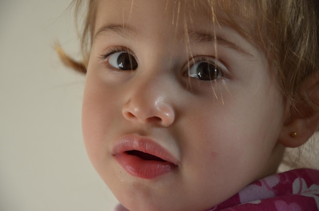 Close-up portrait of cute boy