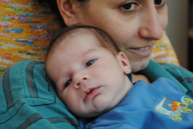 Close-up portrait of cute boy