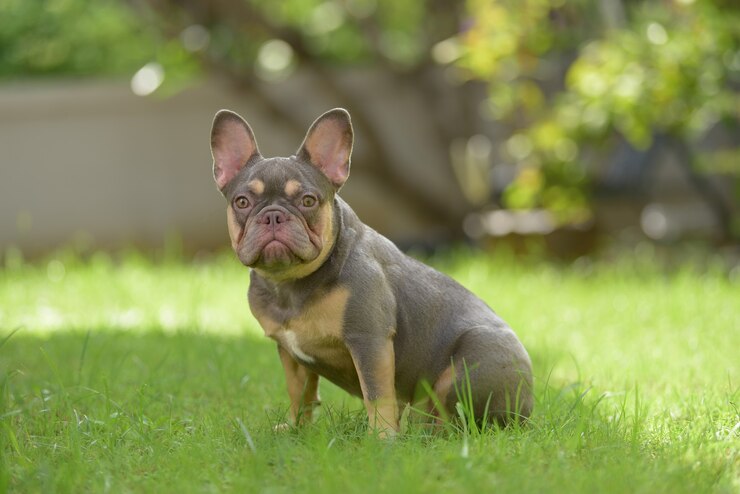 Photo かわいい子犬フレンチブルドッグの肖像画をクローズアップ