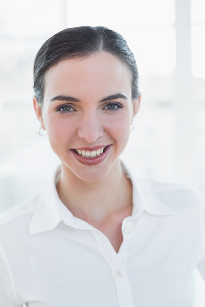 Close up portrait of an elegant businesswoman