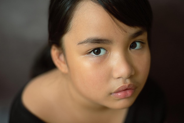 close-up portrait of girl