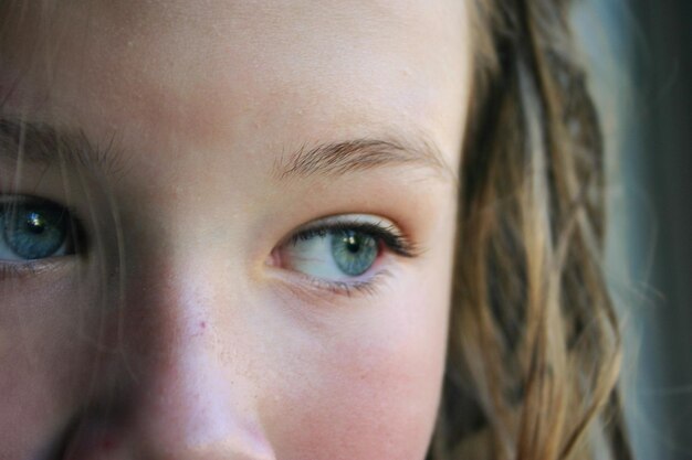 Close-up portrait of girl