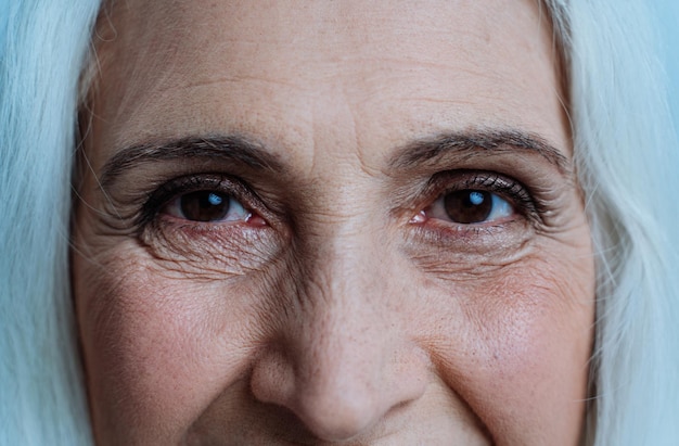 Close-up portrait of human eye