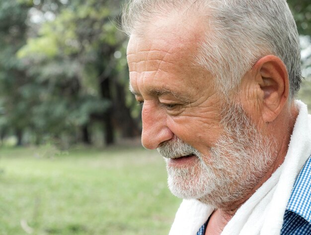 Photo close-up portrait of man