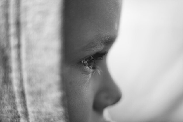 Photo close-up portrait of man