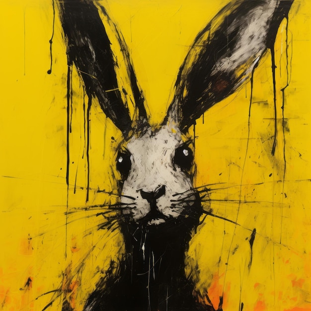 Close Up Portrait Of A Rabbit By Bernard Buffet And Other Artists