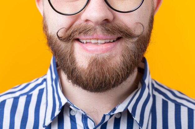 Close-up portrait of a smiling man