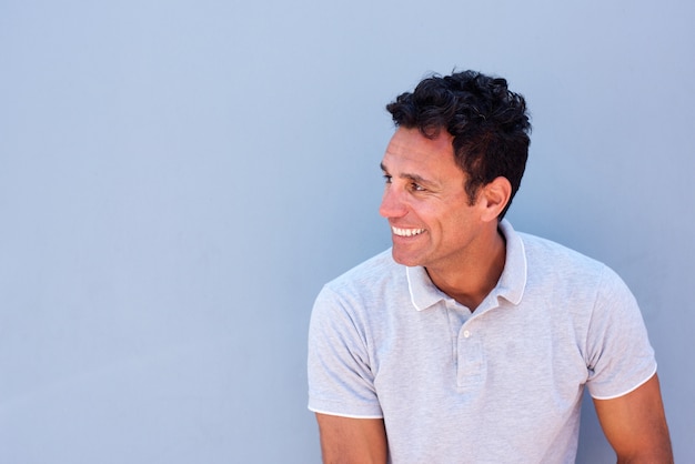 Close up portrait of a smiling man 