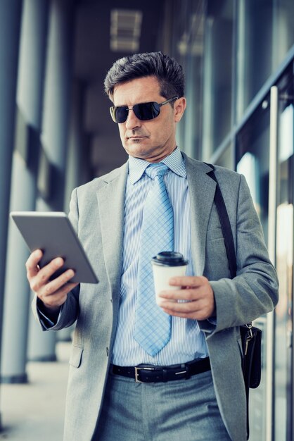 Close up portrait of a successful businessman