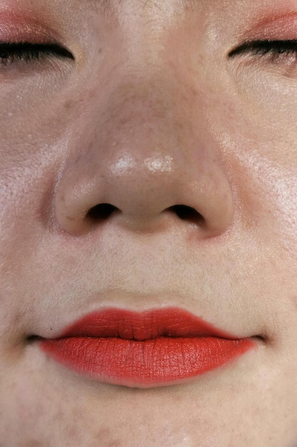 Photo close-up portrait of a woman