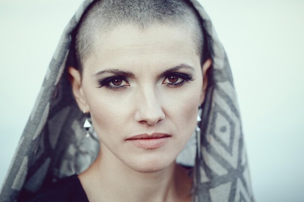 Photo close-up portrait of woman