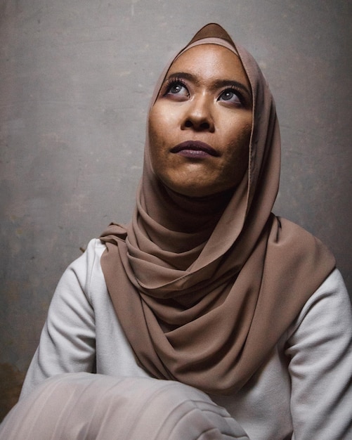 close-up portrait of woman